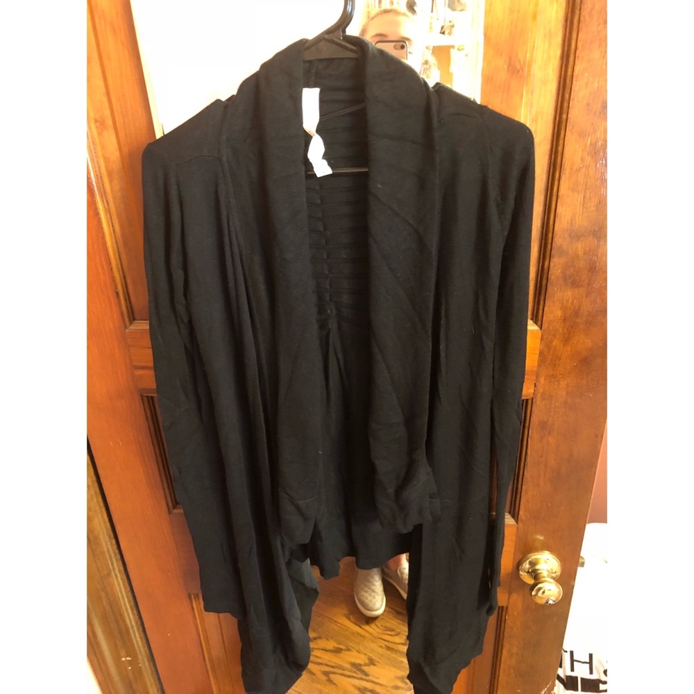 Black Lululemon draped cardigan